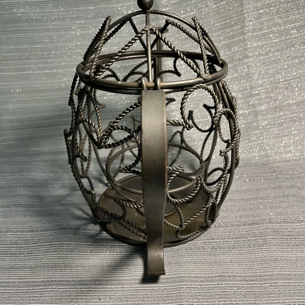 Vintage Metal Teapot Candleholder Farmhouse Ornate - Picture 3 of 7